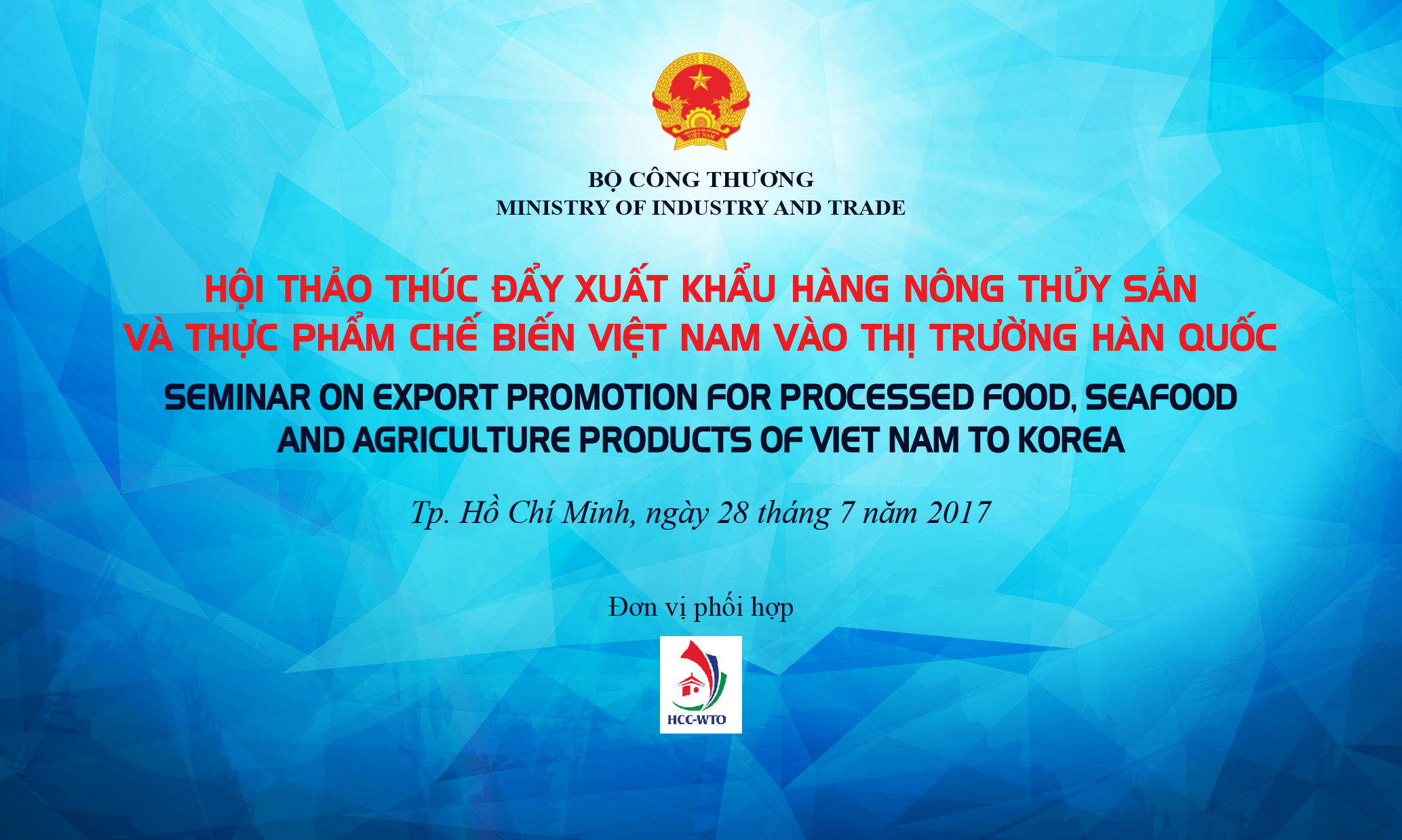 Hội thảo thúc đẩy xuất khẩu nông thủy sản và thực phẩm vào thị trường Hàn Quốc